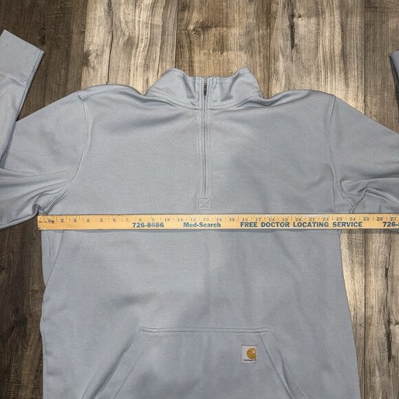Carharrt Blue Q-Zip Pullover Sweater Mens size XL Relaxed Fit - Picture 5 of 5